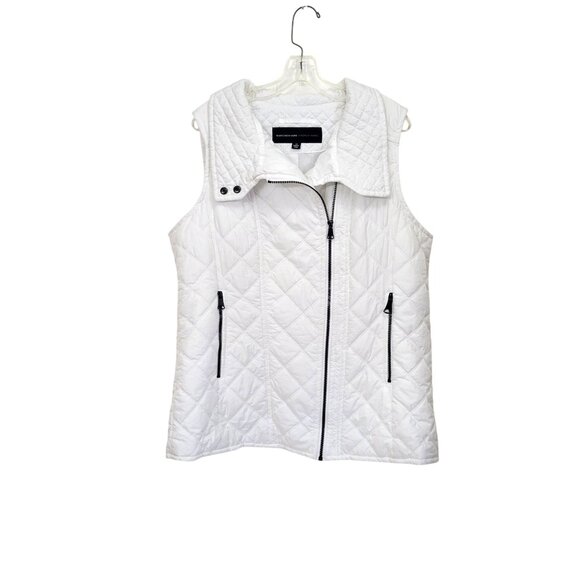 Marc New York Jackets & Blazers - Marc New York Andrew Marc White Quilted Vest Women's XL